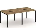 Стол для переговоров на металлокаркасе (2 столешницы)