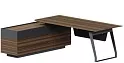 Стол на опорной тумбе левый