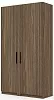 Офисный шкаф высокий закрытый (полки ЛДСП) с гардеробом