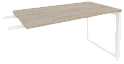 Брифинг-приставка к столу на О-образном металлокаркасе