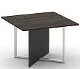 Стол переговорный на металлокаркасе, квадратный